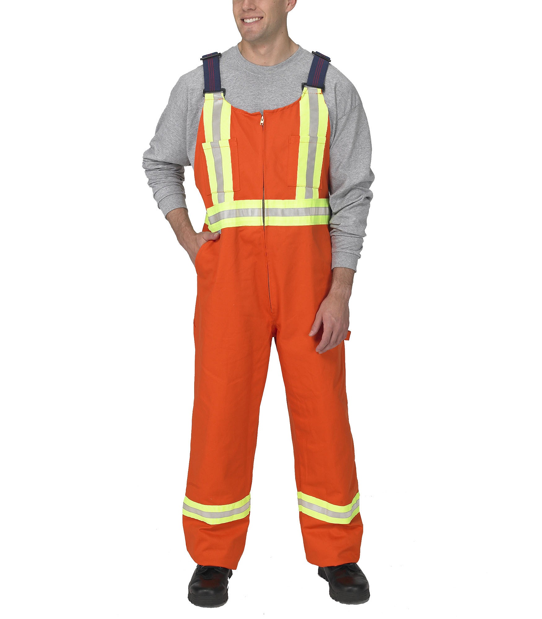 AMP_CA Canadian Linen HiVis Bib Overall