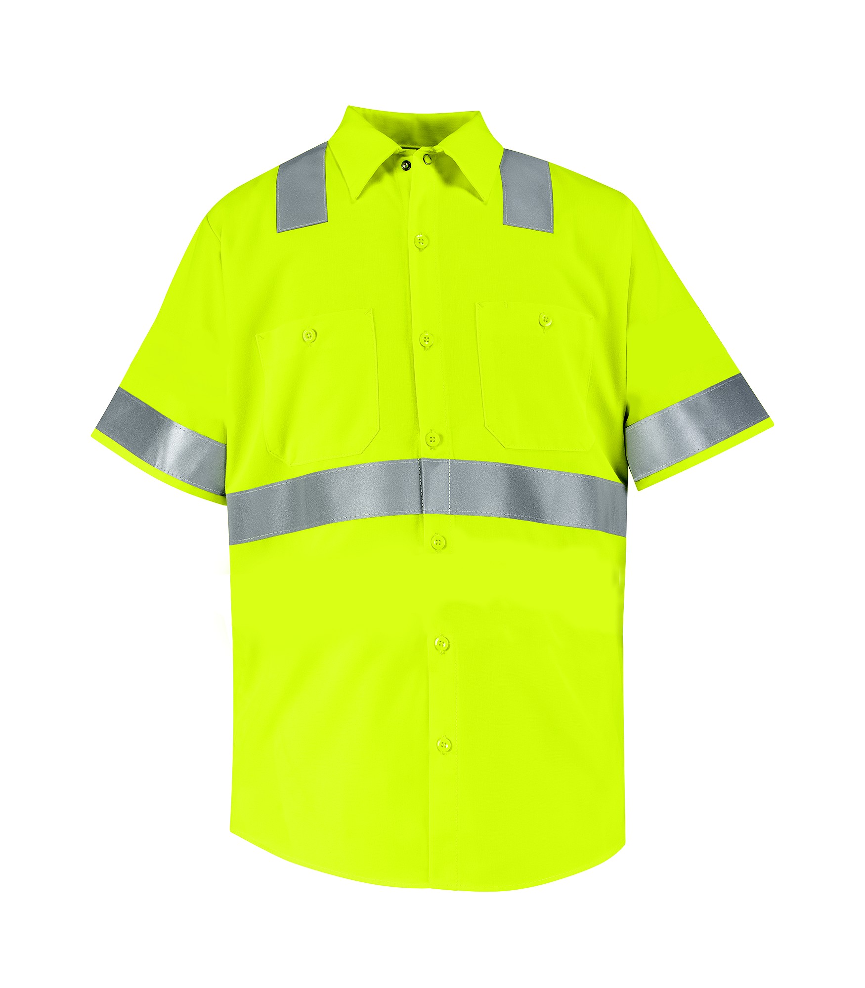 high visibility red shirt