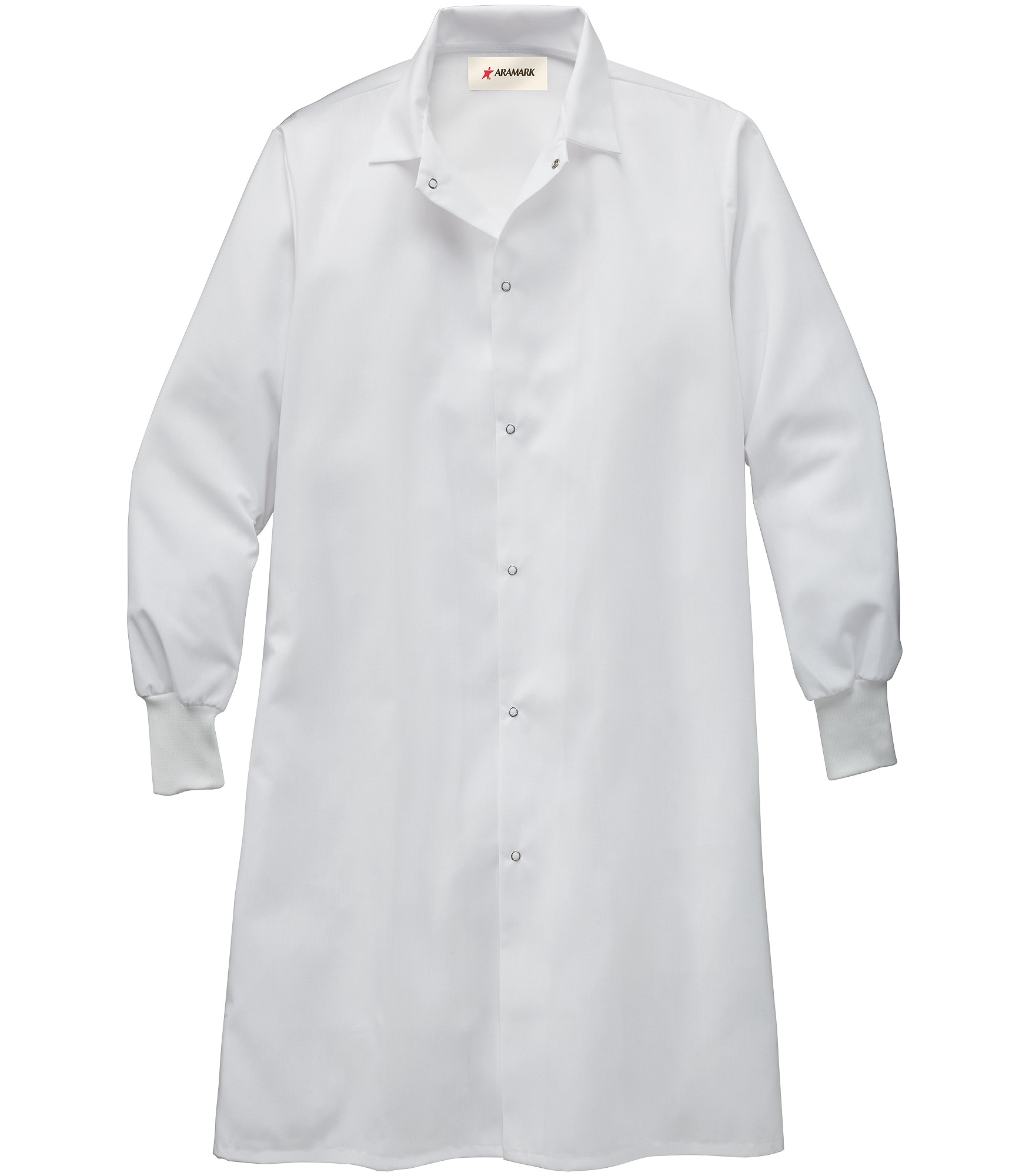 AMP_CA Canadian Linen KnitCuff Poplin Lab Coat