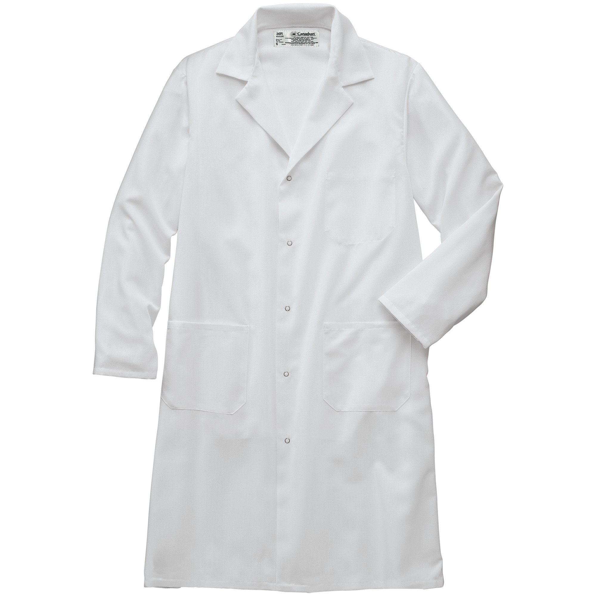 Fleece lined white hot sale lab coat