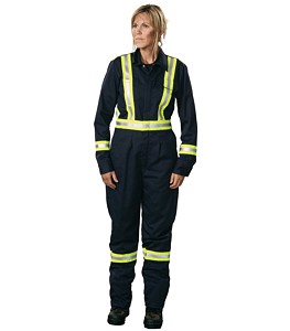 AMP_CA  Canadian Linen UltraSoft® FR Enhanced-Vis Womens Coverall