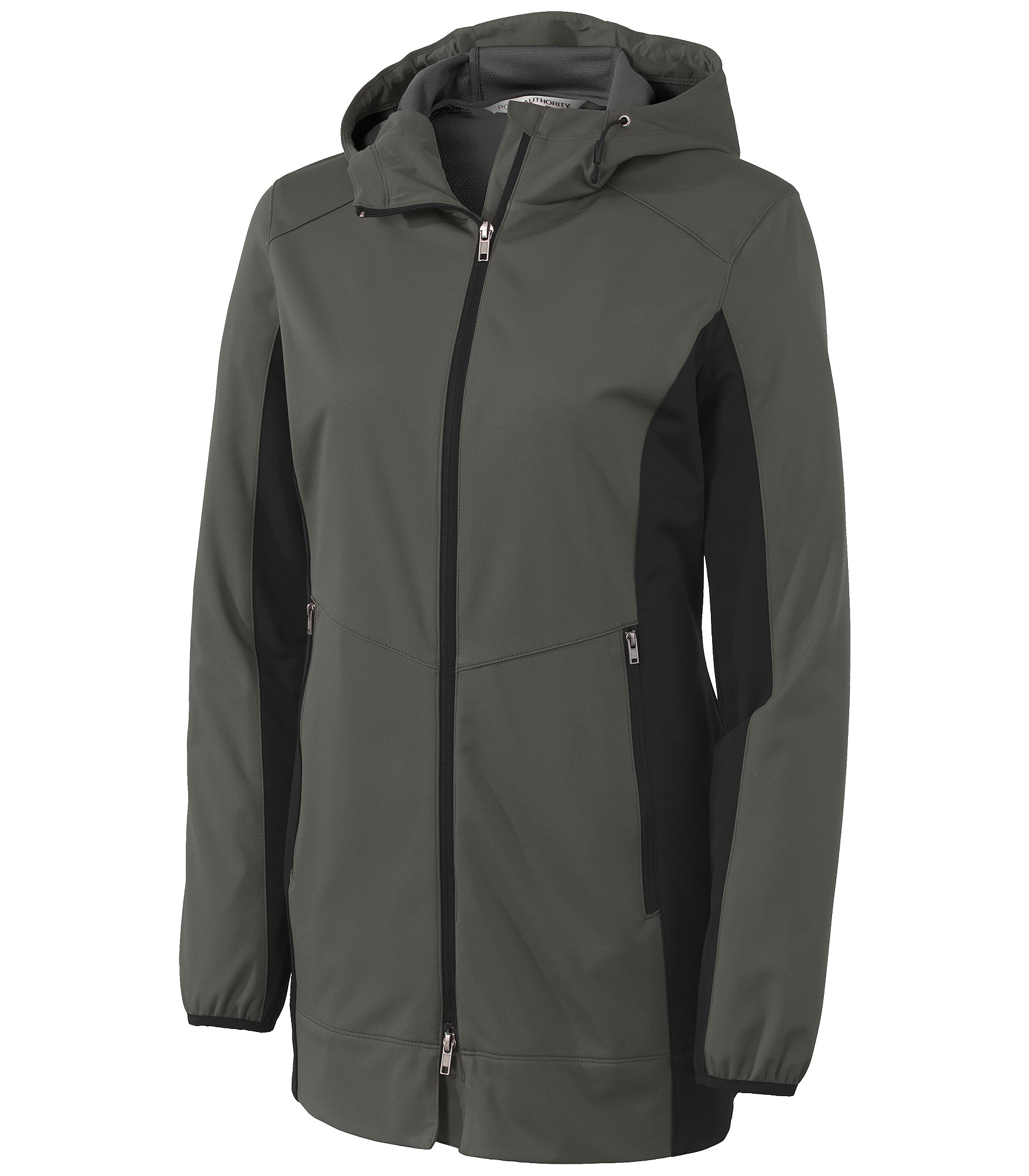 port authority ladies active hooded soft shell jacket