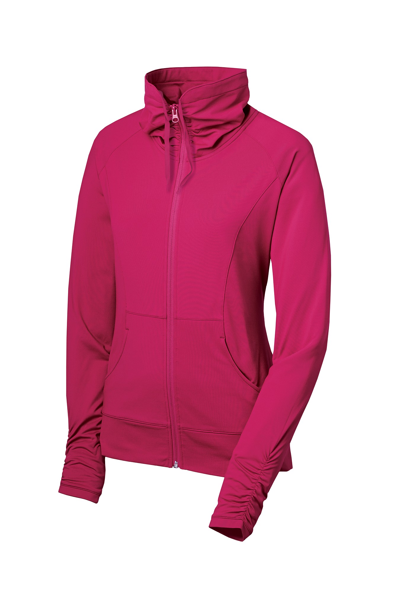 AMP_US SportTek® Ladies SportWick® Stretch FullZip Jacket