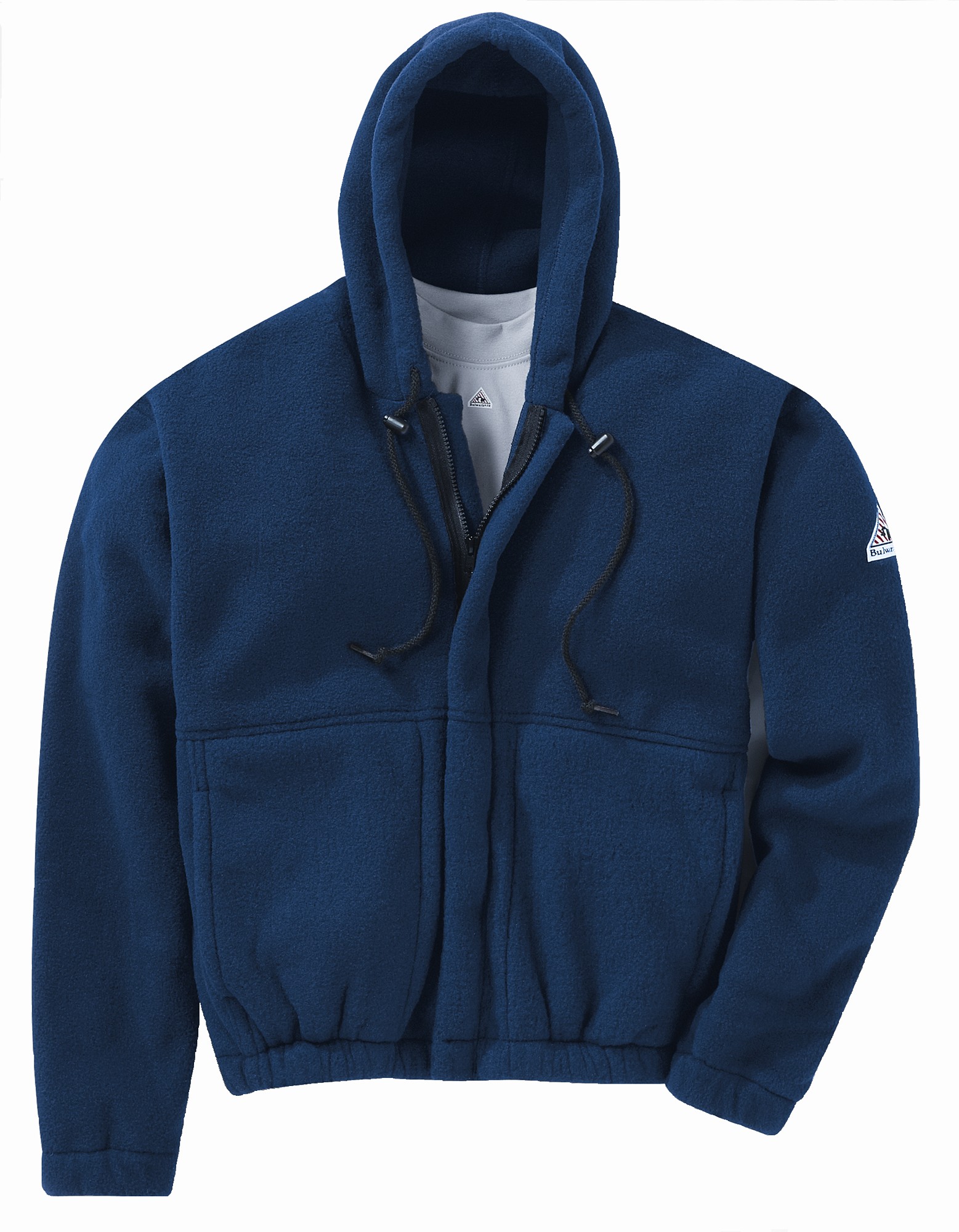 AMP_CA Bulwark® Modacrylic FR ZipFront Hooded Fleece Sweatshirt