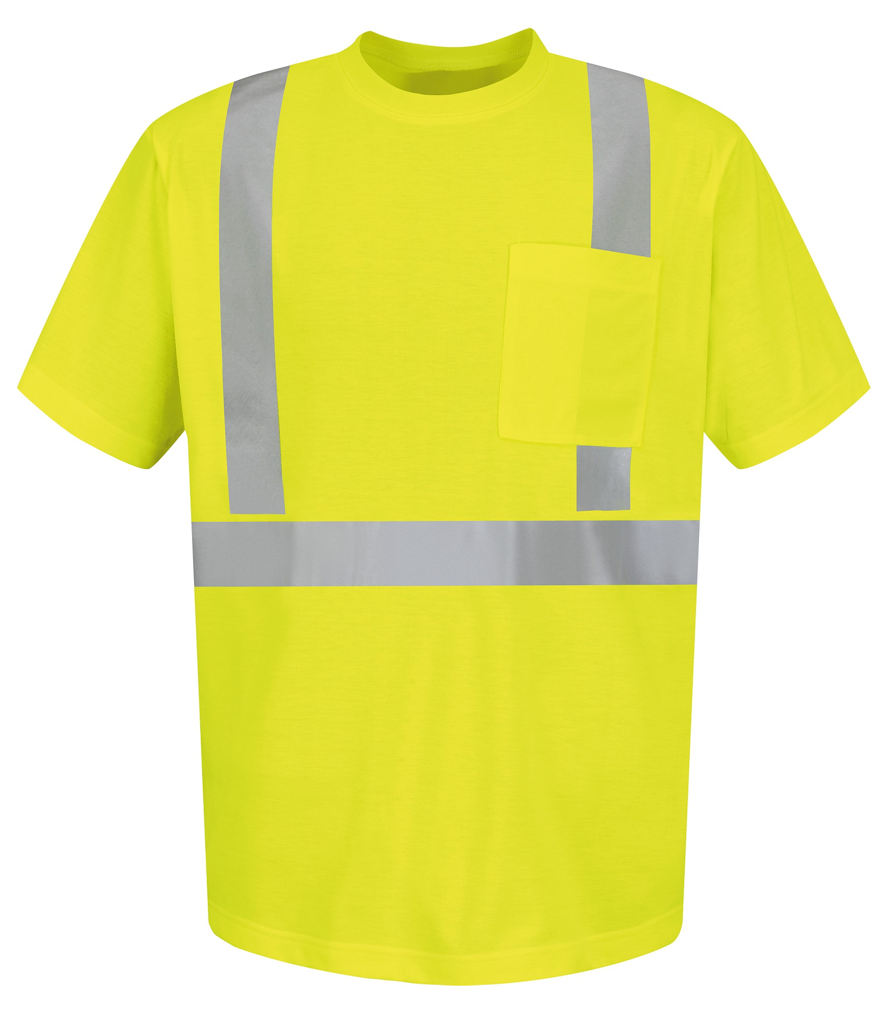 high visibility red shirt