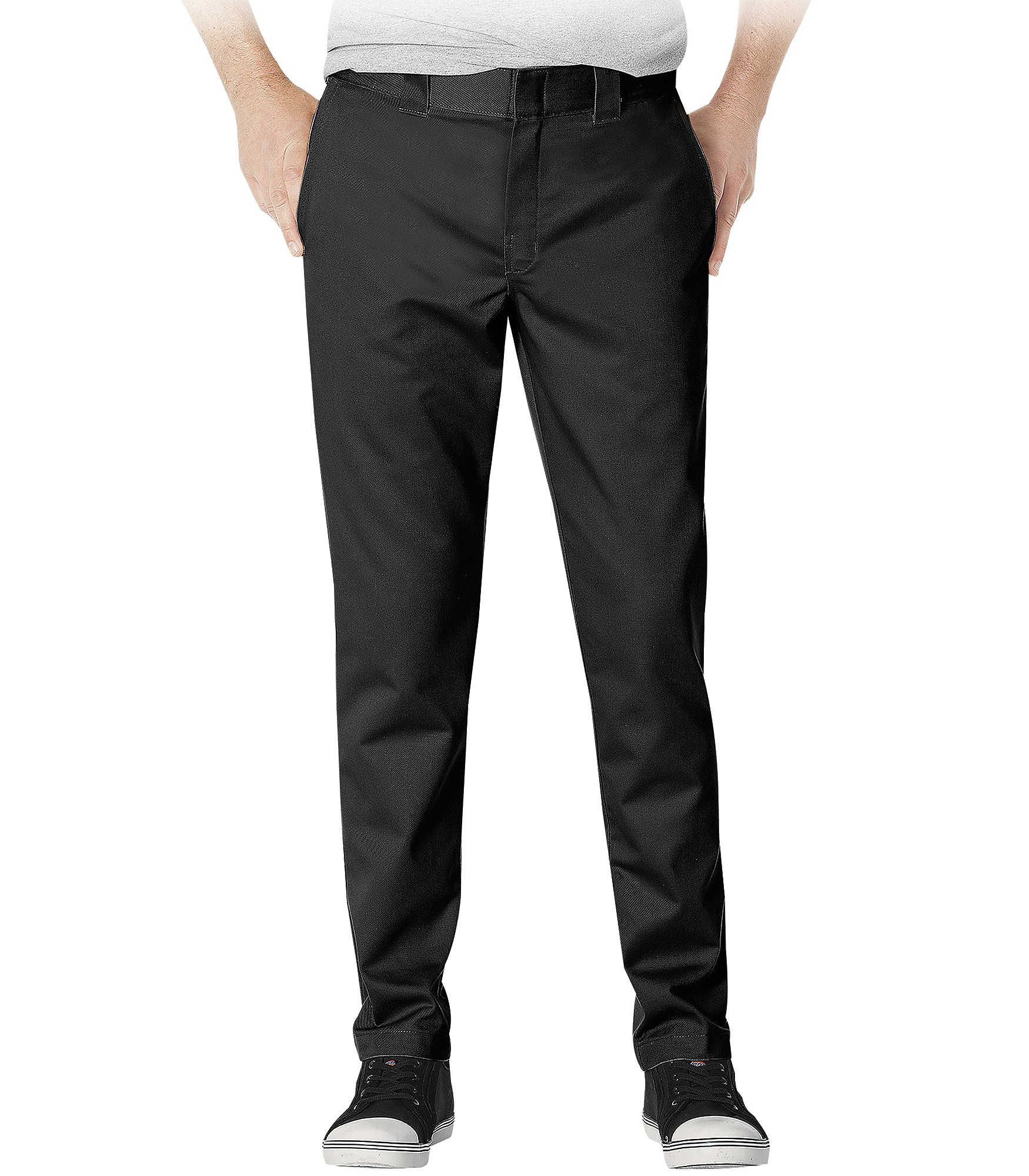 slim leg work trousers