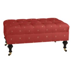 Castered Tufted Storage Ottoman - Ballard Designs from ballarddesigns.com