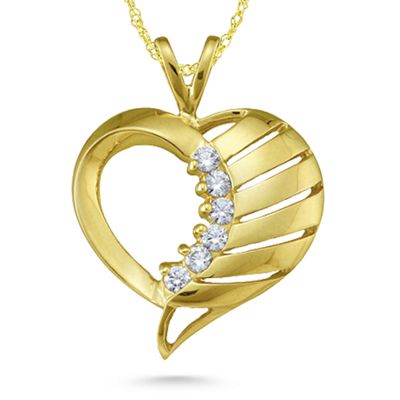 "Filas" Birthstone Heart Pendant