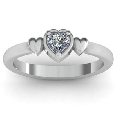 Triple Heart Couples Ring