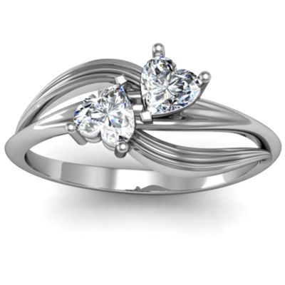 A "Couple" of Hearts Couples Ring