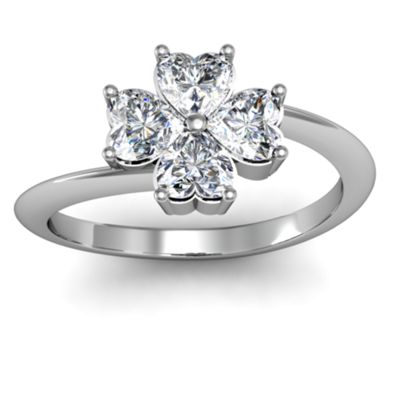 Four Heart Clover Ring