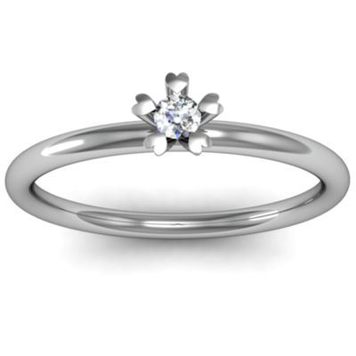 Hearts Hugging Stone Ring