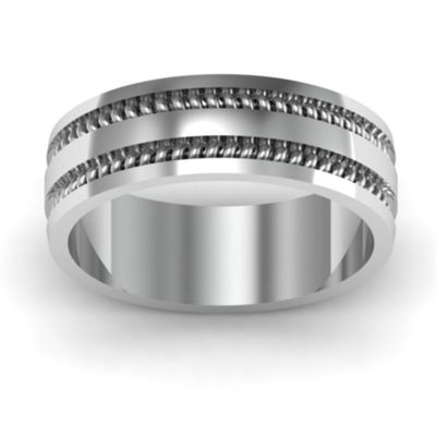 Lasso Roped Mens Ring