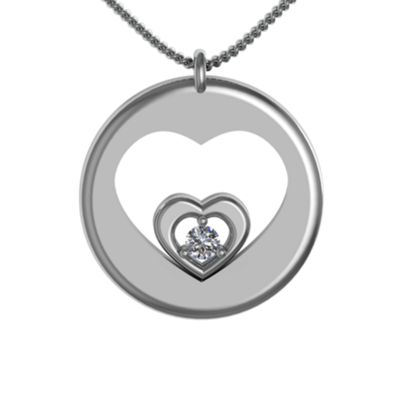"Nexus" Cut Out Heart Birthstone Pendant