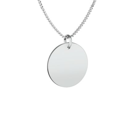 Elegant Engraved Heart Monogram Pendant