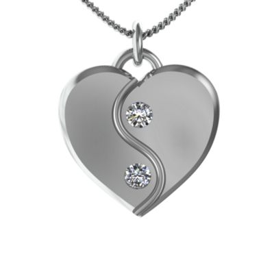 "Orient" Yin Yang Heart  Pendant