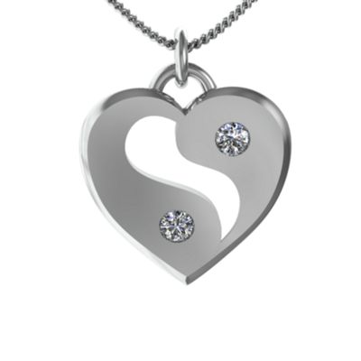 "Feng Shui" Yin Yang Heart Pendant