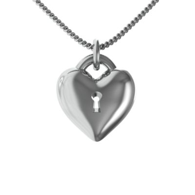 "Vault" Locked Heart Pendant