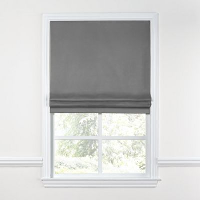 Green Awning Stripe Roman Shade