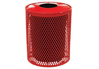 Expanded Metal Trash Can