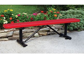 Backless Park Bench