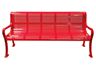 6ft Perforated Roll Form Bench With Arms