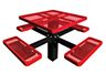 square single post expanded table
