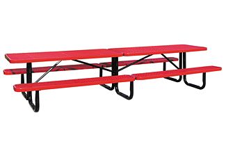 12 ft Rectangle Perforated Picnic Table