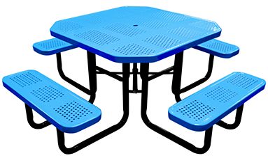Octagonal perforated table