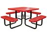 Square expanded picnic table