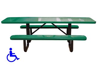 8 Foot ADA Perforated Table