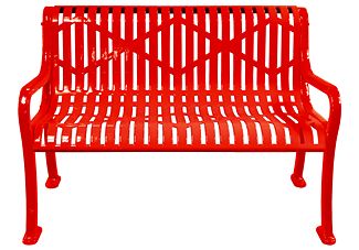 Diamond Outdoor Bench With Arms