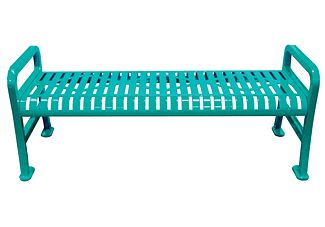 backless diamond pattern bench