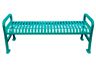 backless diamond pattern bench