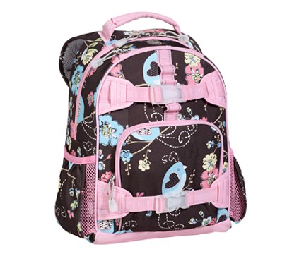 Mackenzie Chocolate Bird Small Backpack