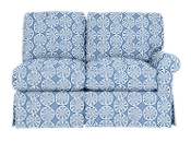Wilton Skirted Right Arm Facing Loveseat