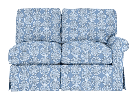Wilton Skirted Right Arm Facing Loveseat