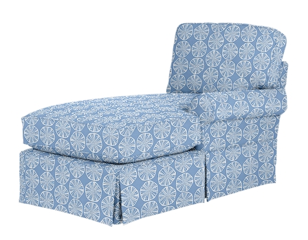 Wilton Skirted Right Arm Facing Chaise