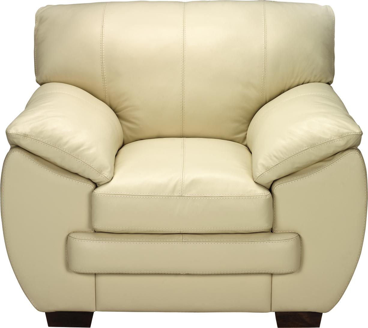 Valenza Ivory Leather Chair