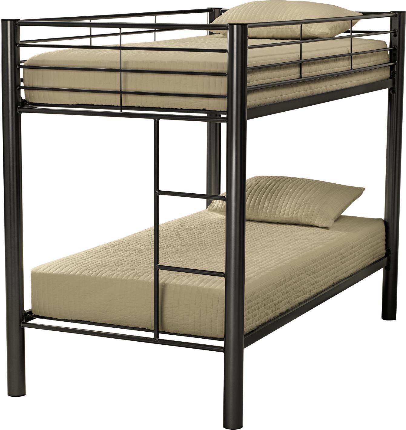 Grey Twin Over Twin Bunkbed