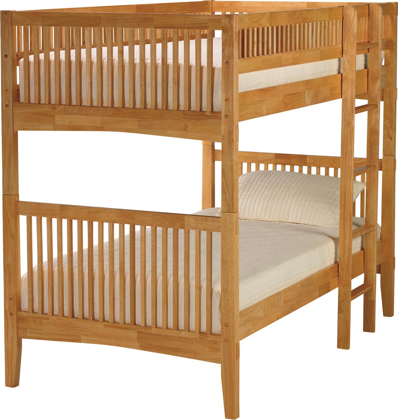 Arts & Crafts Natural Bunk Bed