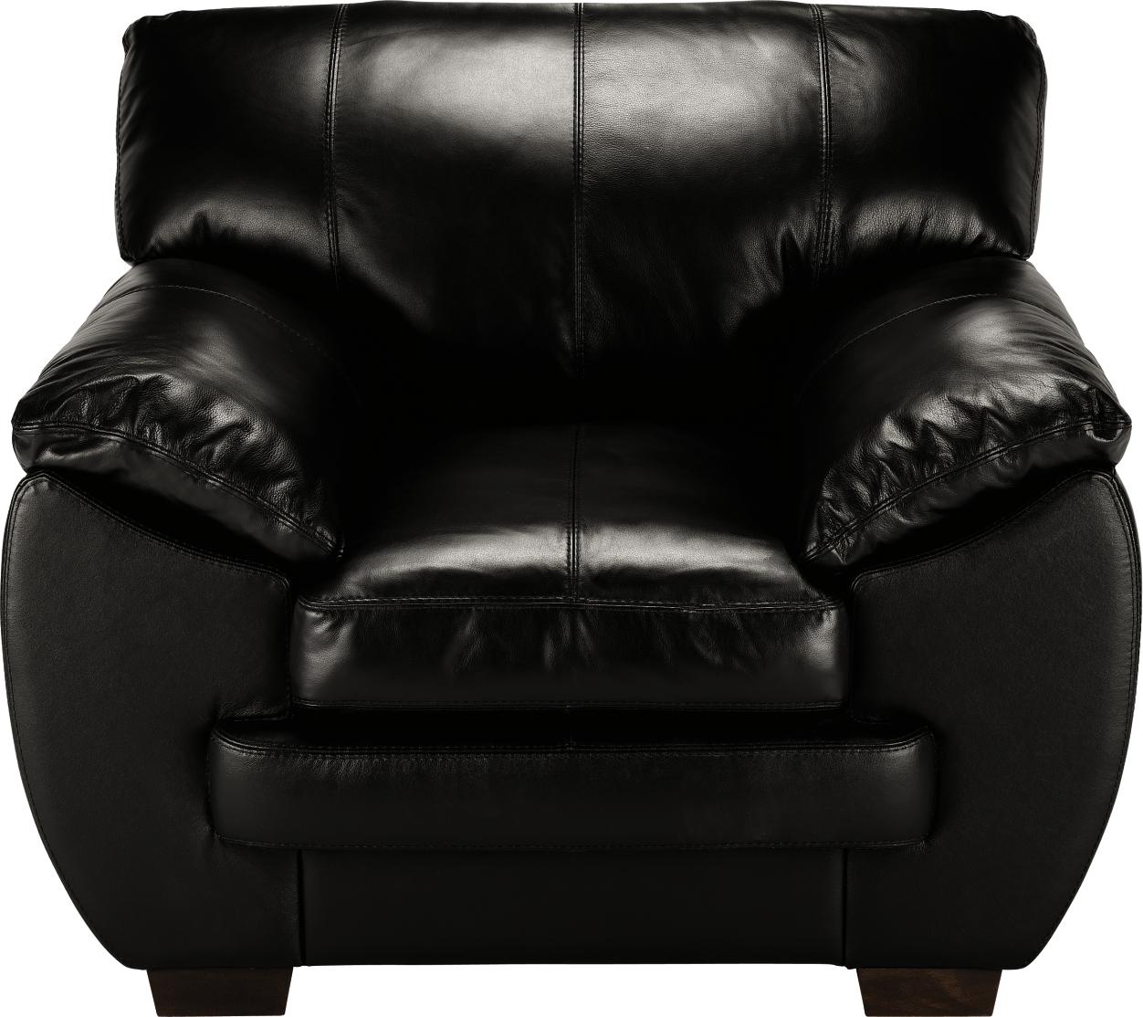 Valenza Black Leather Chair