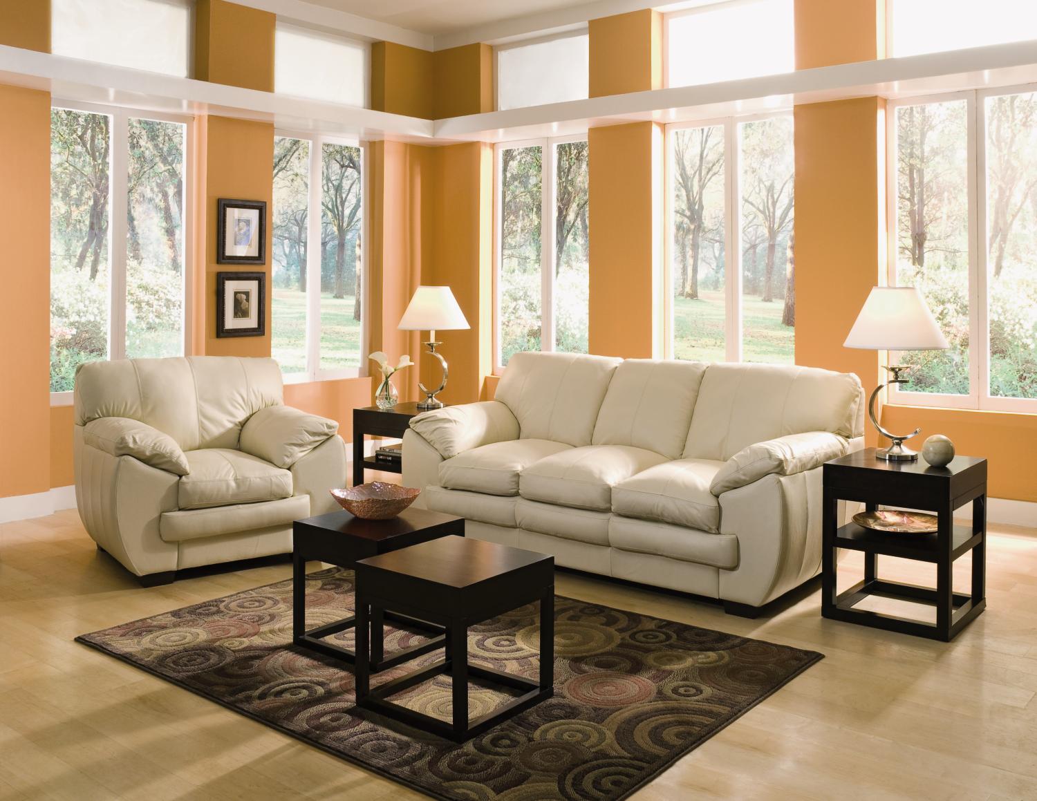 Valenza Ivory 2-pc Sofa & Chair Package