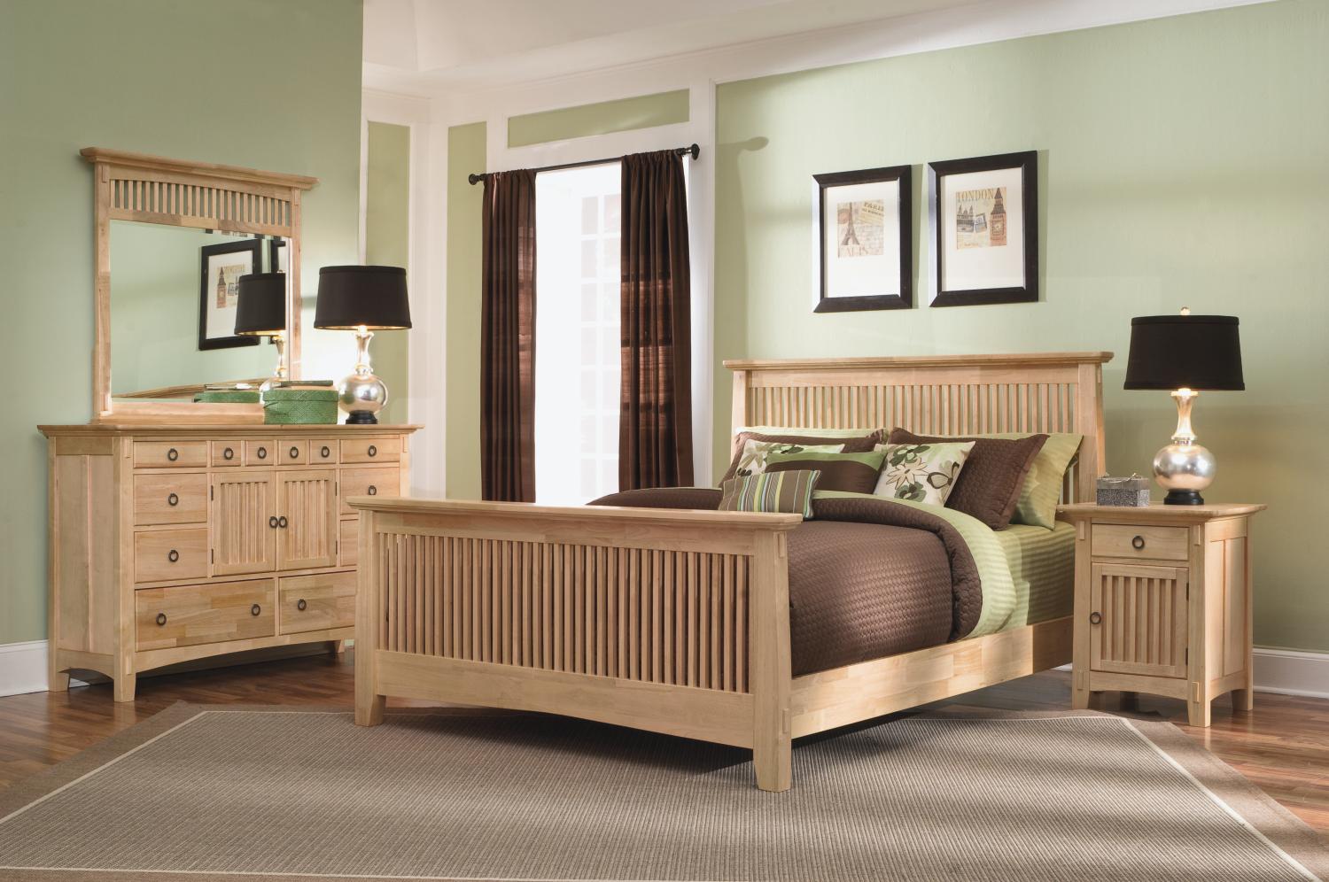 Arts & Crafts Natural 5-pc King Bedroom Package