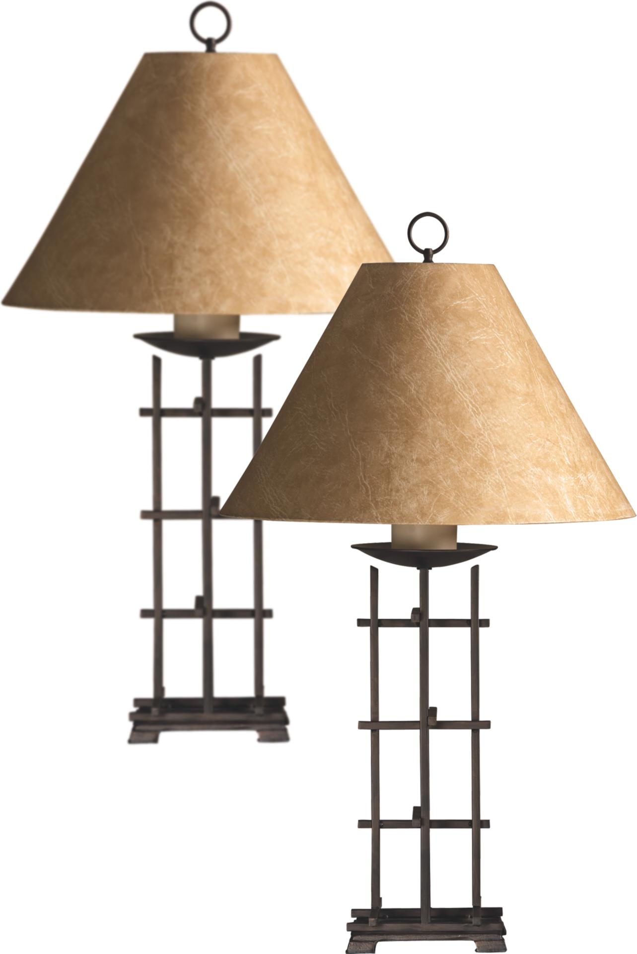 Iron Cross Ladder 2-pc Lamp Set