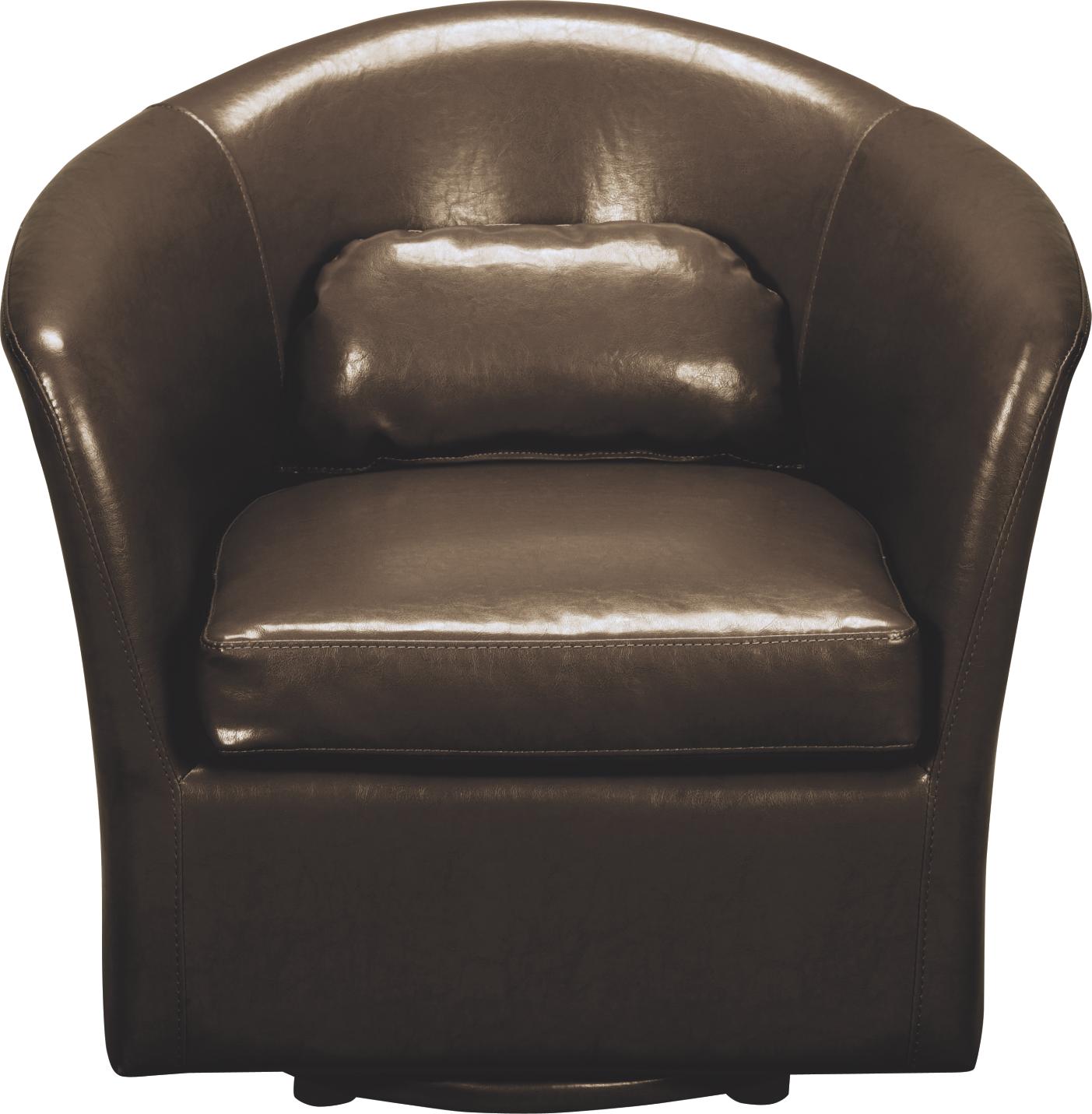 Morris Dark Brown Swivel Tub Chair