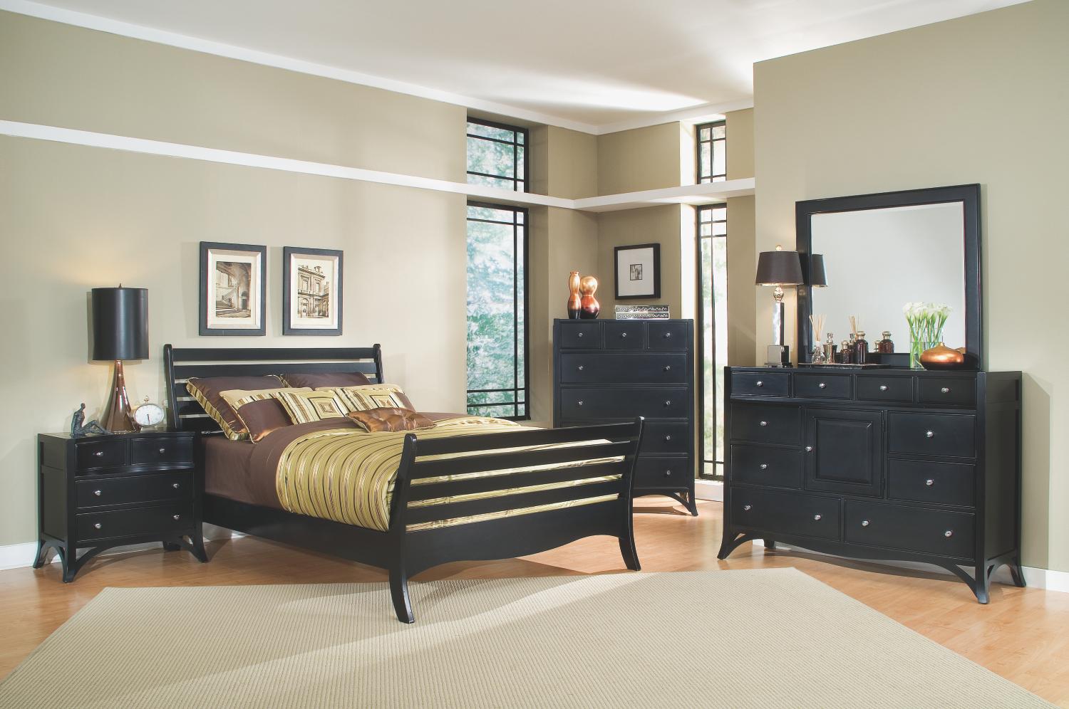 Studio One Black 5-pc King Bedroom Package