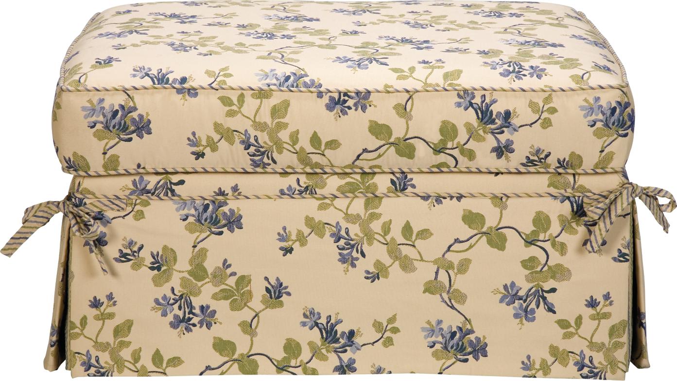 Hampton Blueberry Ottoman