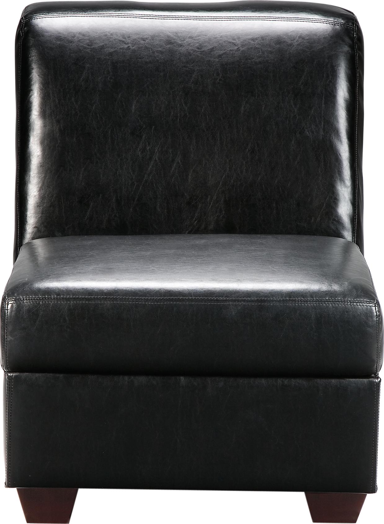 Alex Black Storage Chair