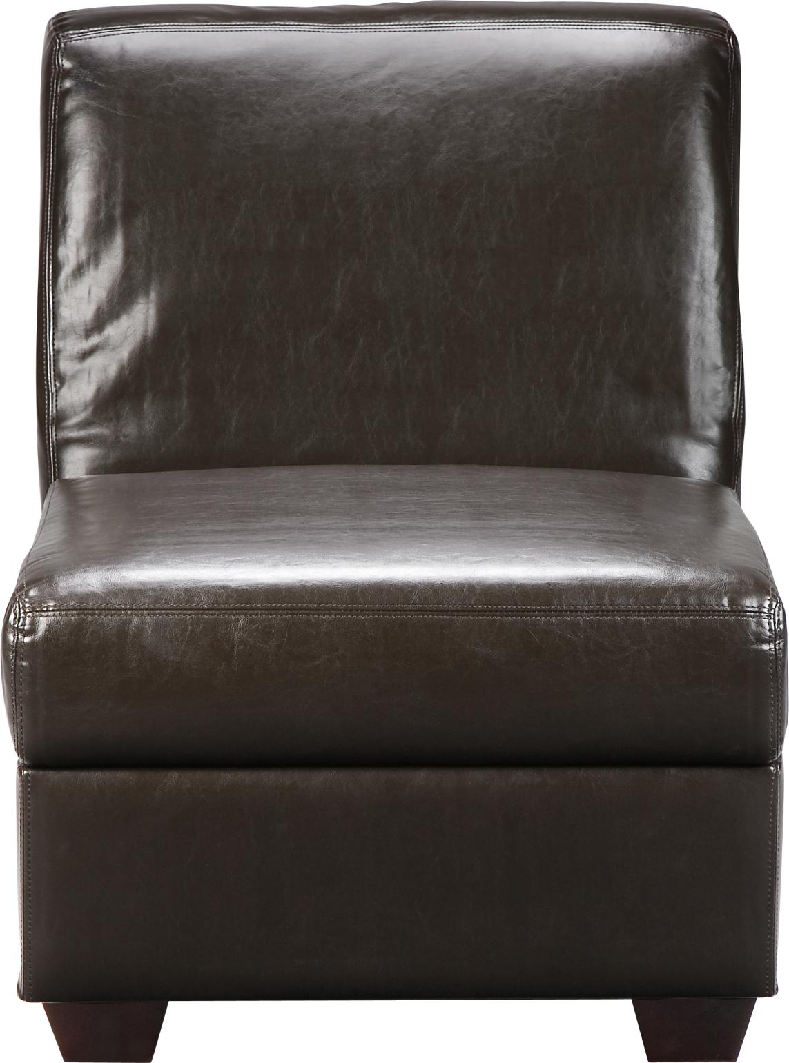 Alex Dark Brown Storage Chair